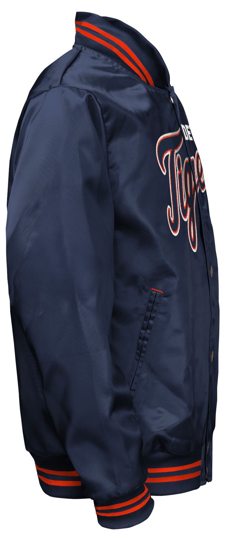 MLB Team Apparel Youth Detroit Tigers  Tailsweep Satin Jacket product image
