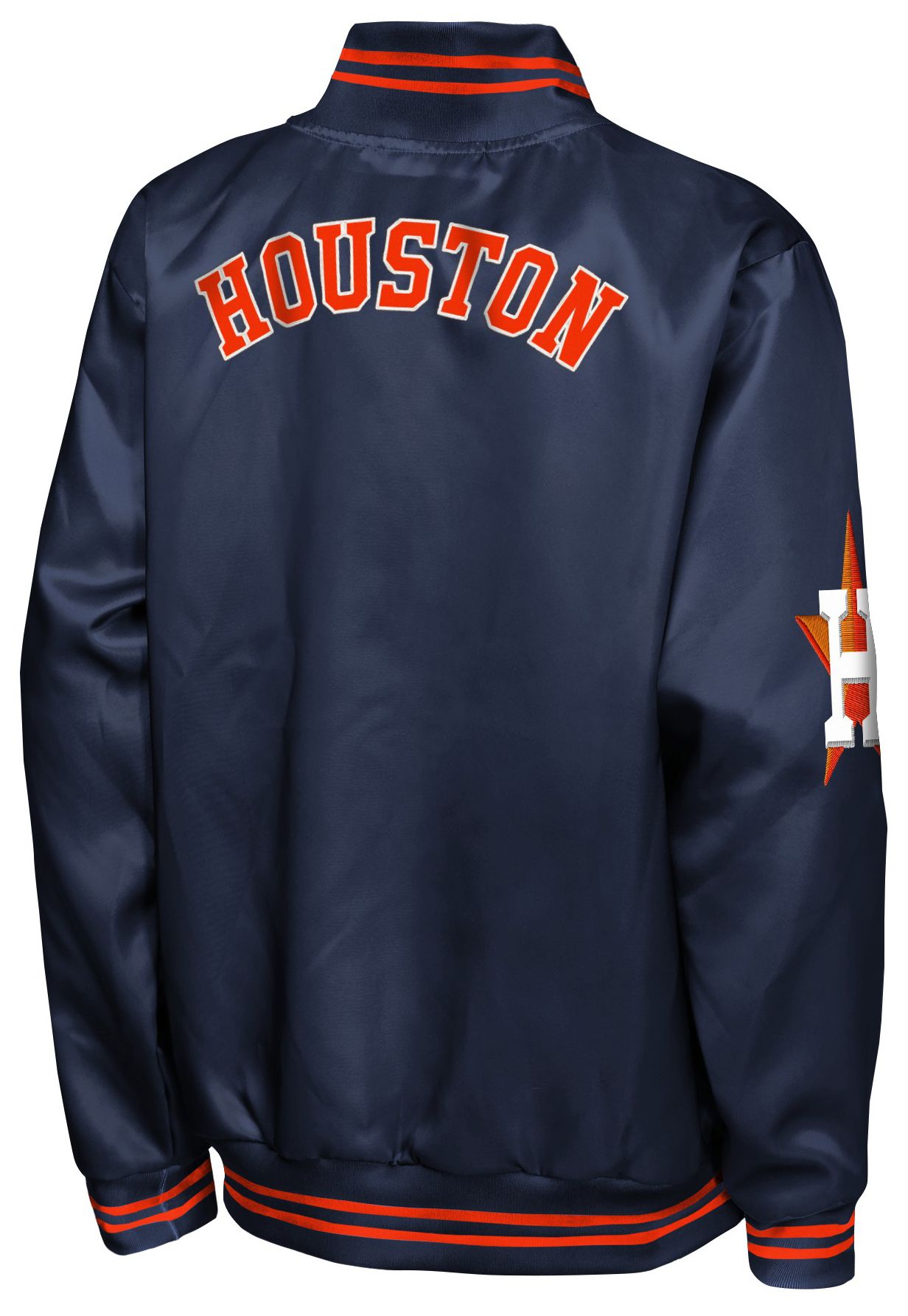 MLB Team Apparel Youth Houston Astros Tailsweep Satin Jacket product image