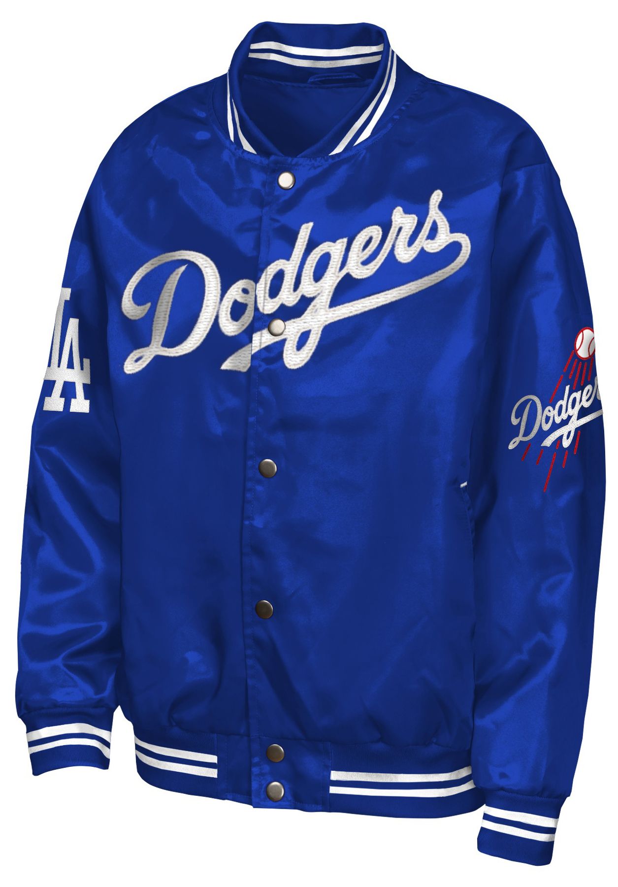 MLB Team Apparel Youth Los Angeles Dodgers  Tailsweep Satin Jacket product image