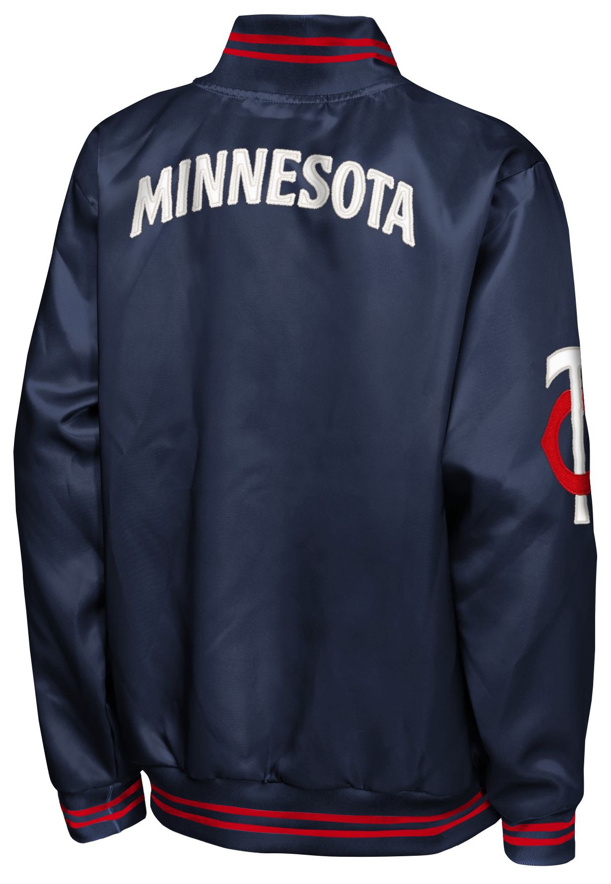 MLB Team Apparel Youth Minnesota Twins  Tailsweep Satin Jacket product image