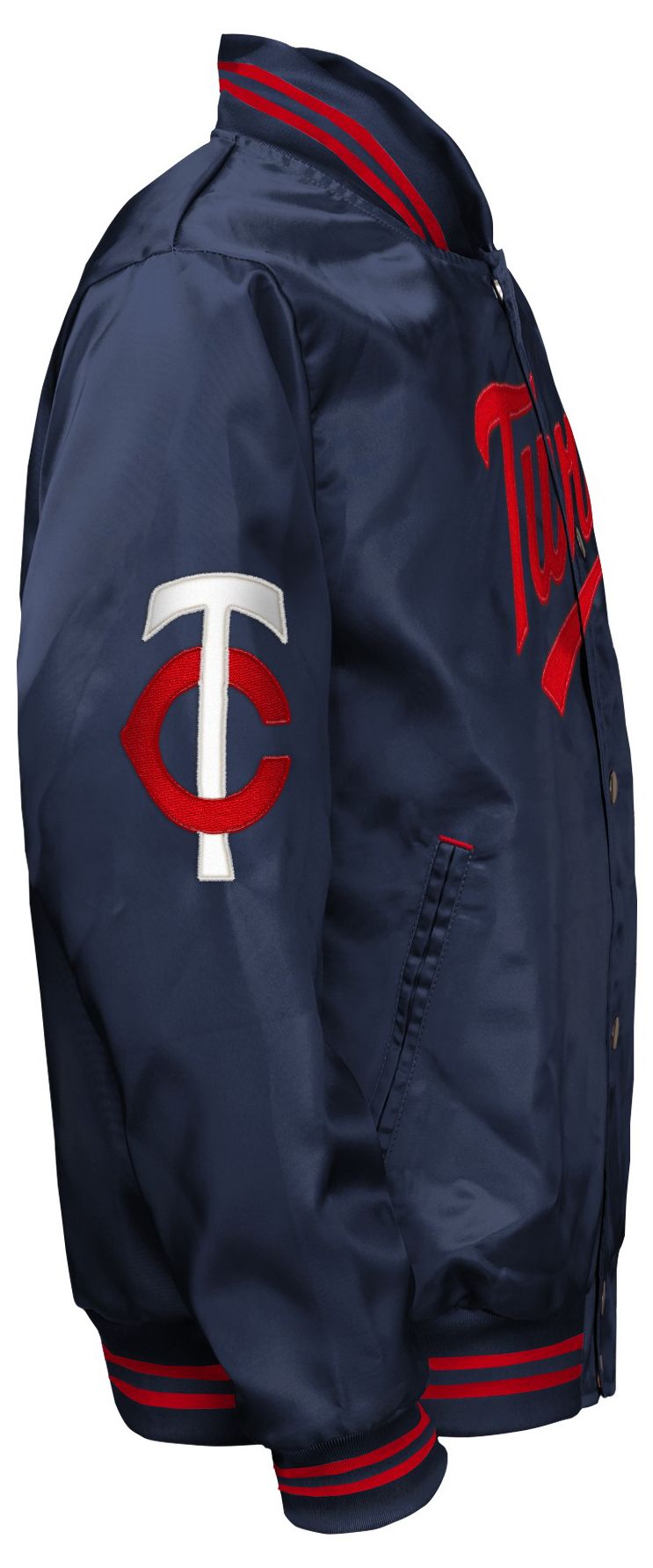 MLB Team Apparel Youth Minnesota Twins  Tailsweep Satin Jacket product image