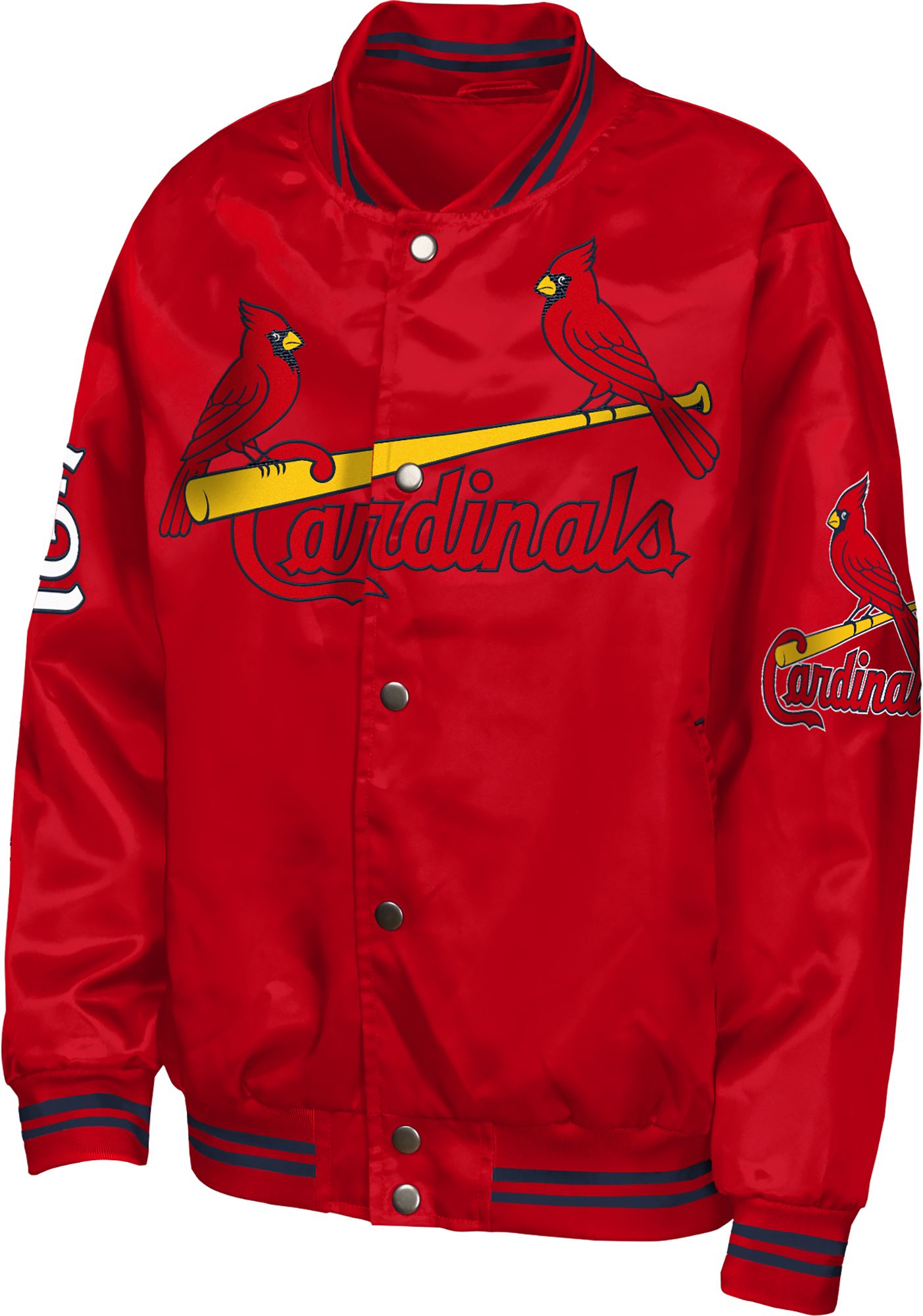 MLB Team Apparel Youth St. Louis Cardinals  Tailsweep Satin Jacket product image