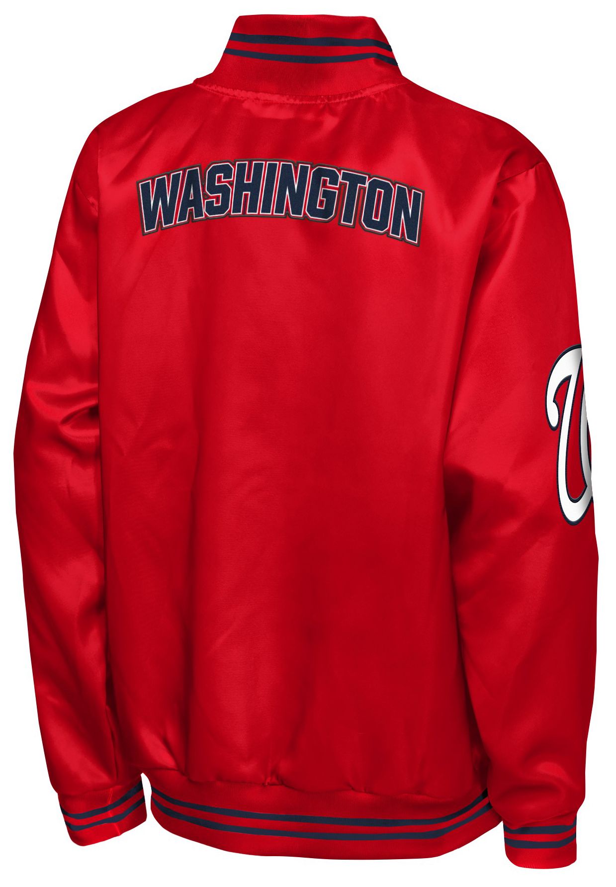 MLB Team Apparel Youth Washington Nationals  Tailsweep Satin Jacket product image