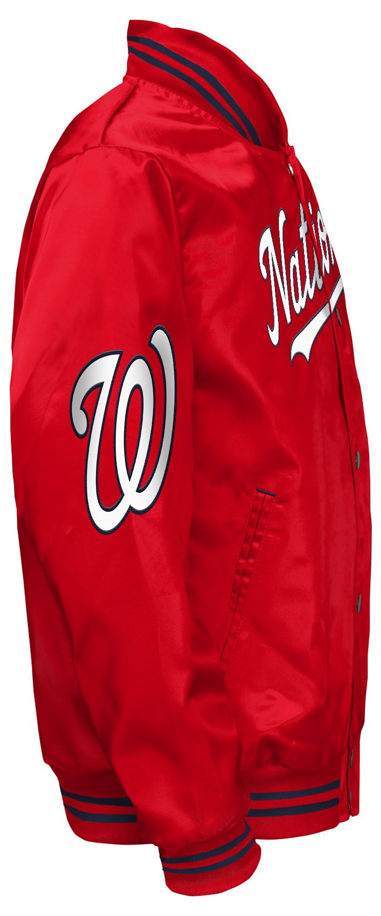 MLB Team Apparel Youth Washington Nationals  Tailsweep Satin Jacket product image