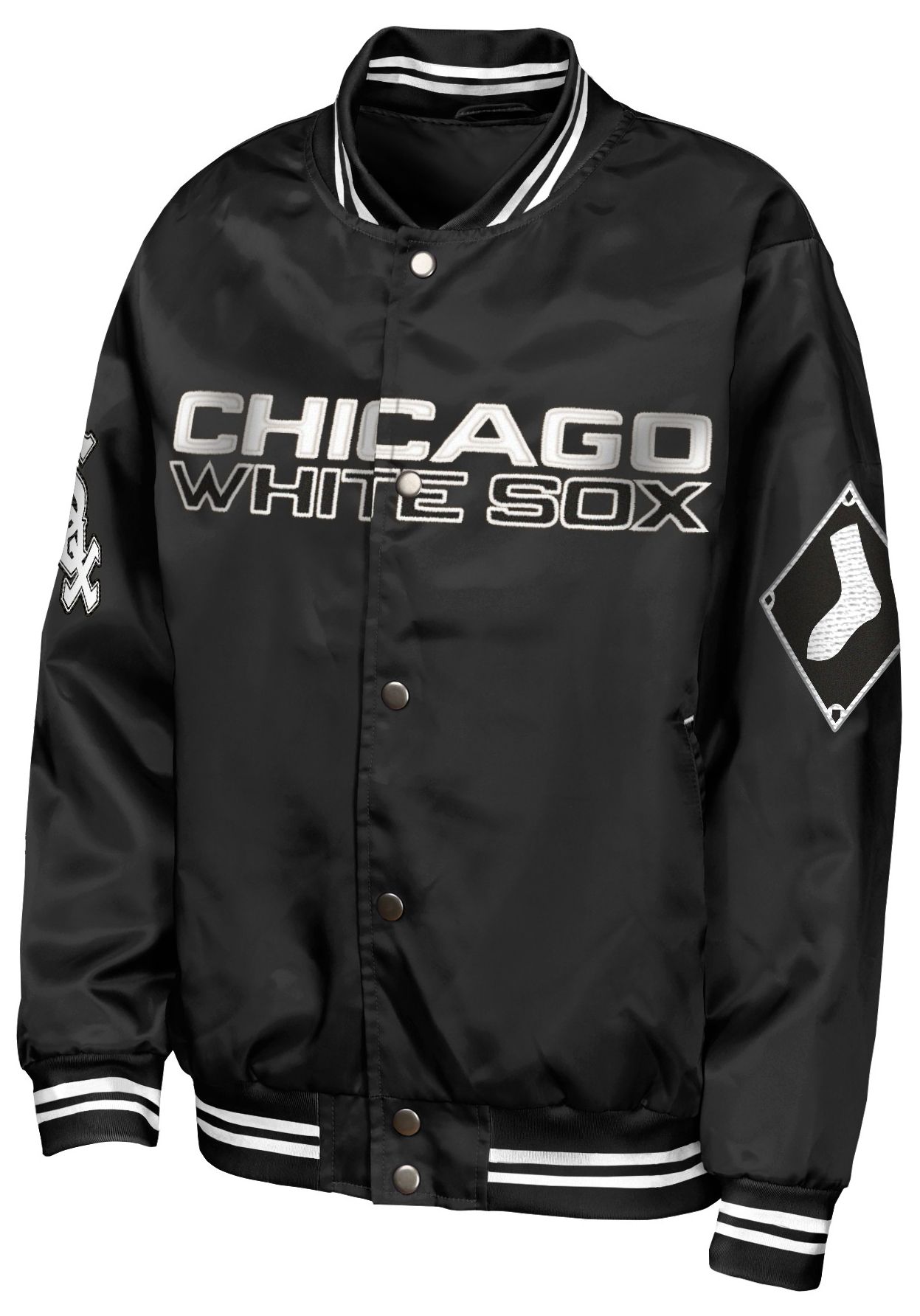 MLB Team Apparel Youth Chicago White Sox  Tailsweep Satin Jacket product image
