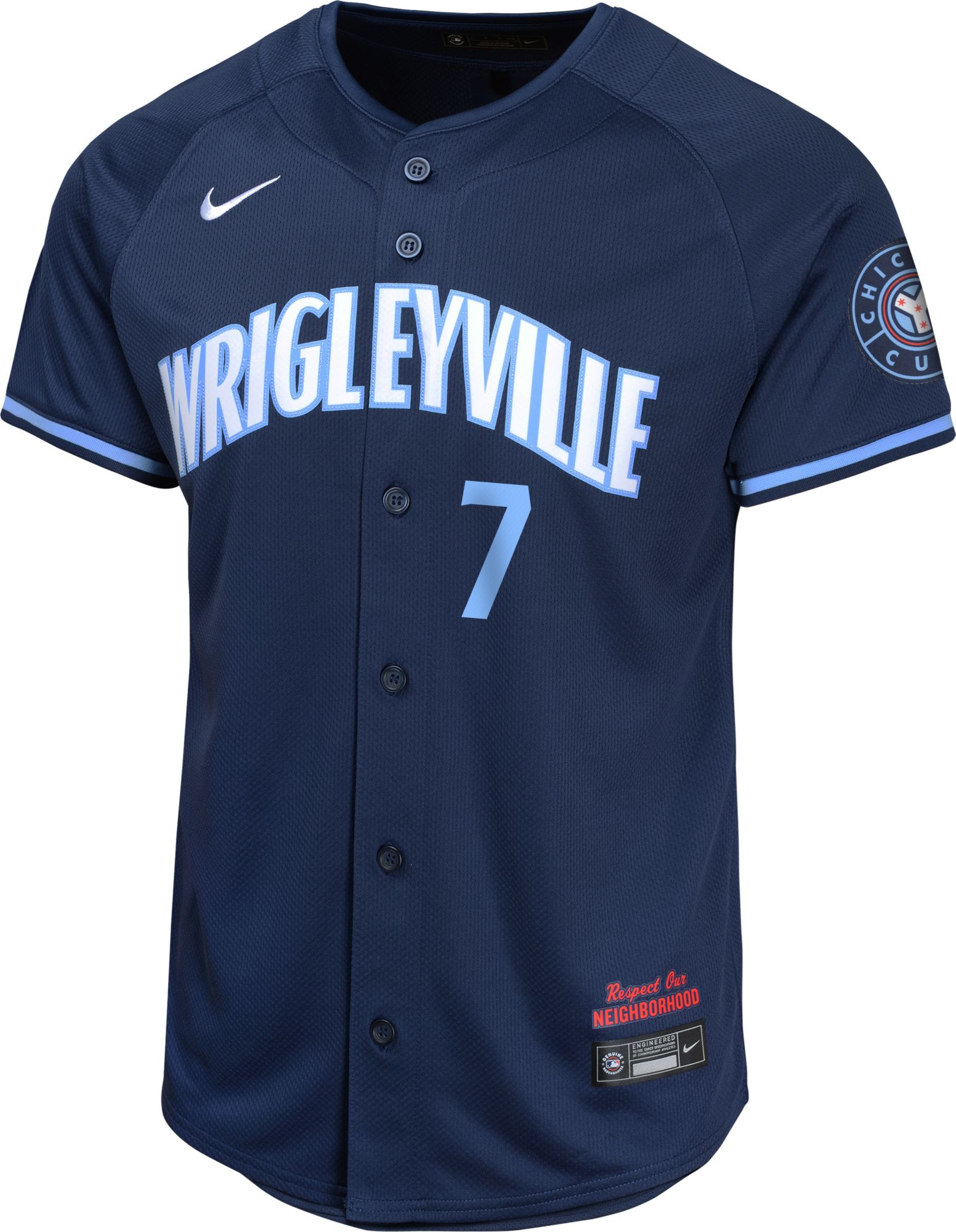Nike Youth Chicago Cubs 2024 City Connect Dansby Swanson #7 Limited Vapor Jersey product image
