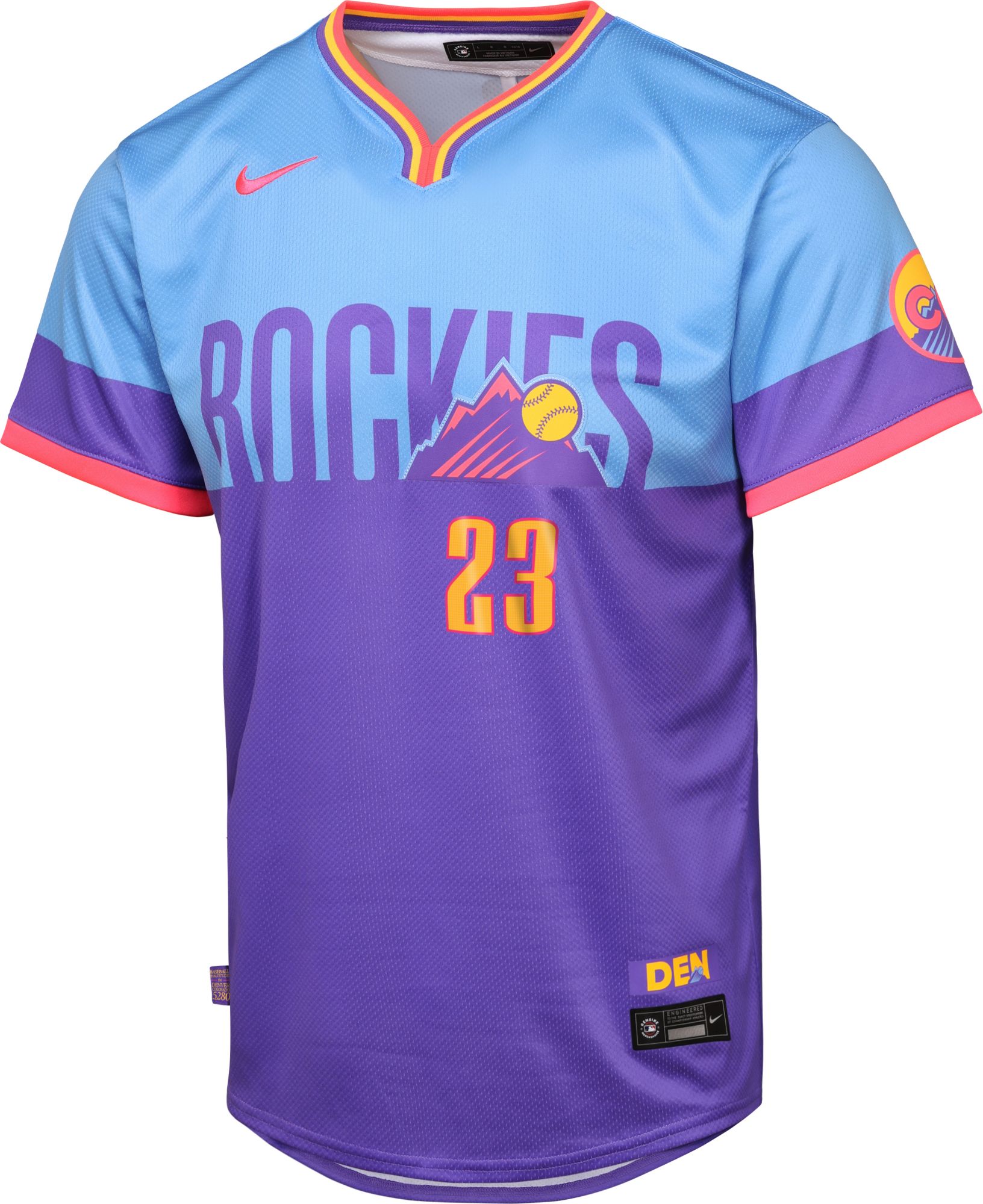Nike Youth Colorado Rockies Kris Bryant #23 2025 City Connect Limited Vapor Jersey product image