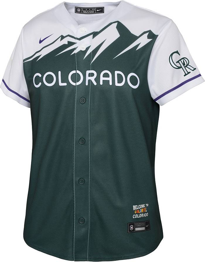 Nike / Youth Colorado Rockies Ryan McMahon #24 White Replica Baseball Jersey