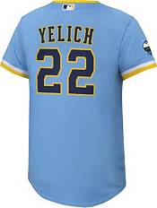 Nike Youth Milwaukee Brewers Christian Yelich #22 2022 City Connect Cool Base Jersey product image