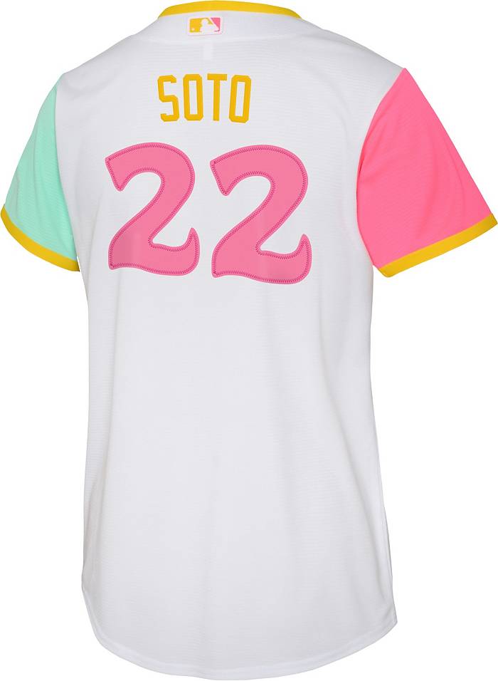Nike Youth San Diego Padres Juan Soto #22 White Cool Base Jersey