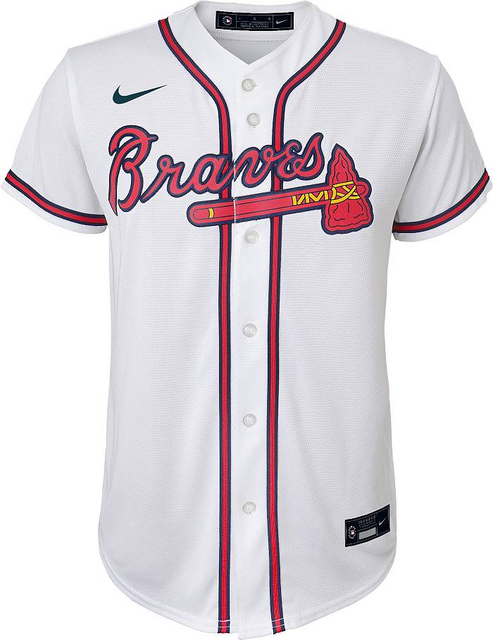 Nike / Youth Atlanta Braves Austin Riley #27 Red Replica Baseball Jersey