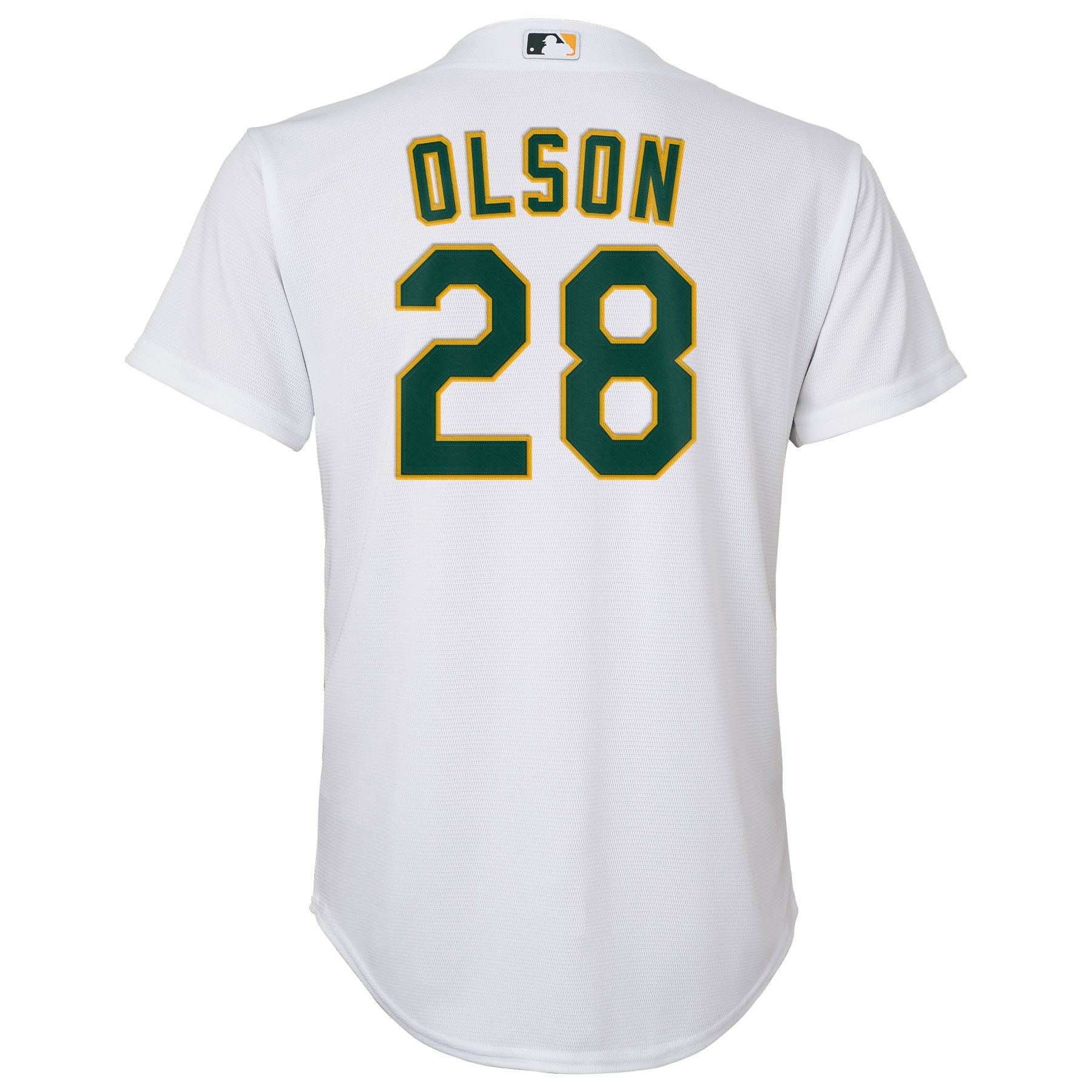 Nike Youth Athletics Matt Olson #28 White Replica Baseball Jersey product image