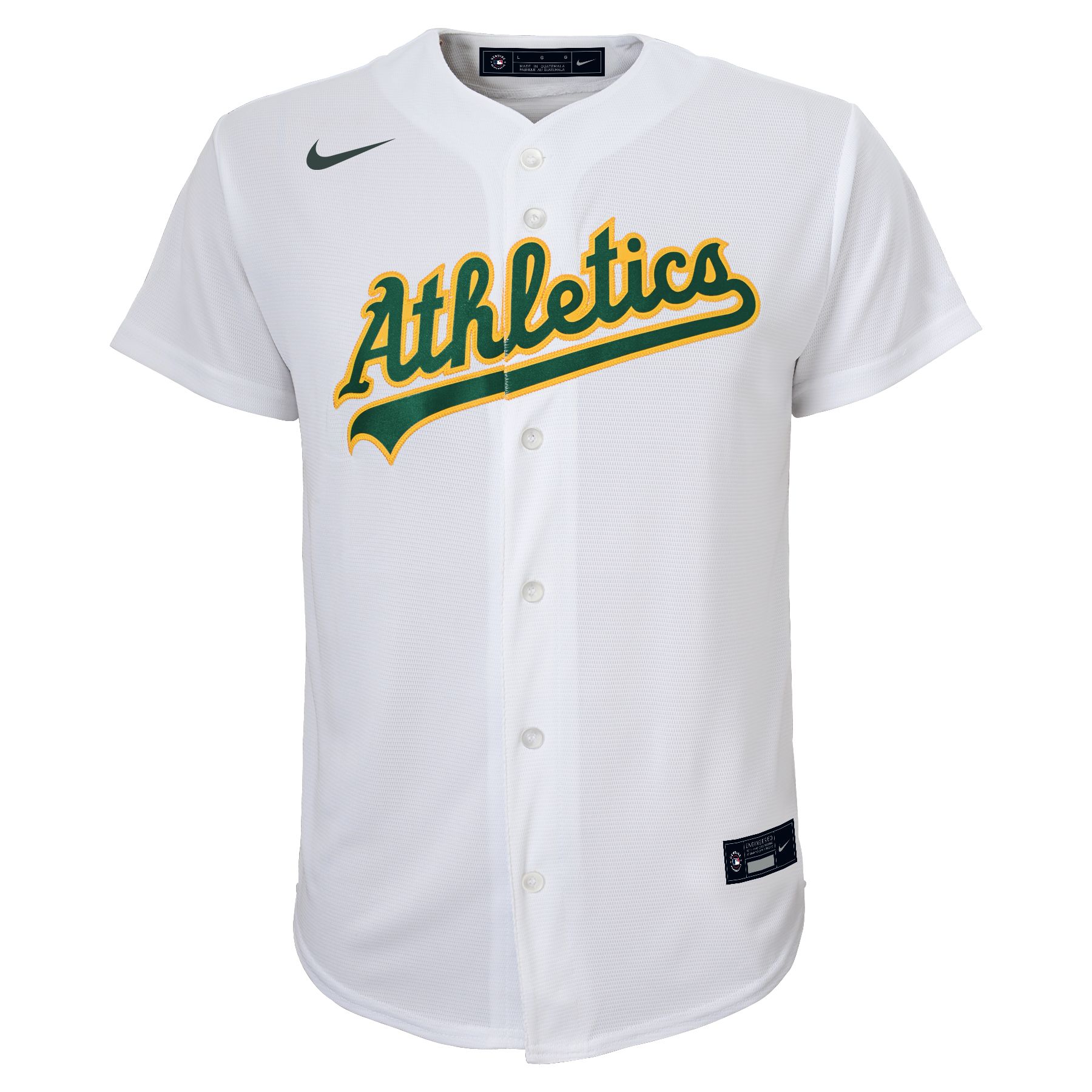 Nike Youth Athletics Matt Olson #28 White Replica Baseball Jersey product image
