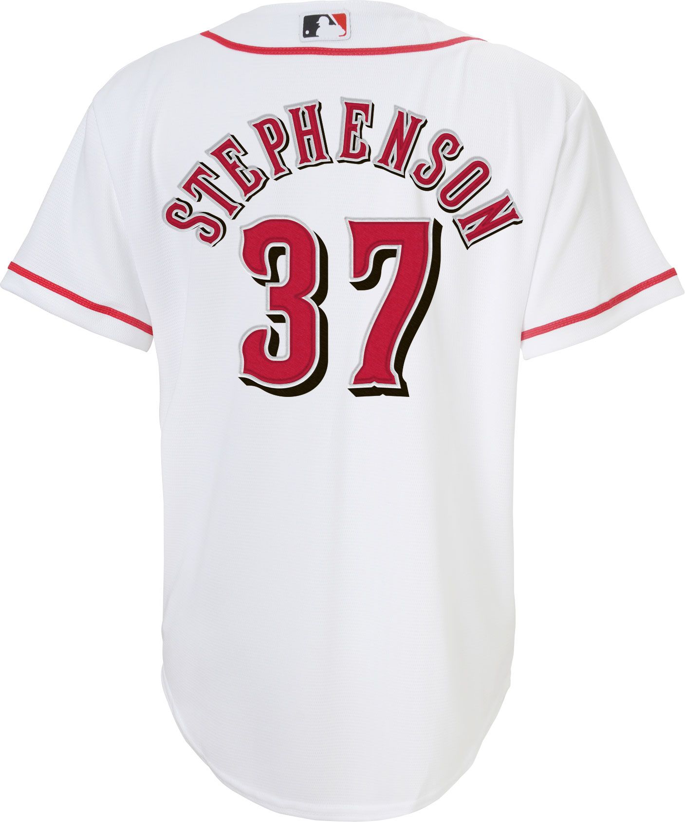 Nike Youth Cincinnati Reds Tyler Stephenson #37 White Cool Base Home Jersey