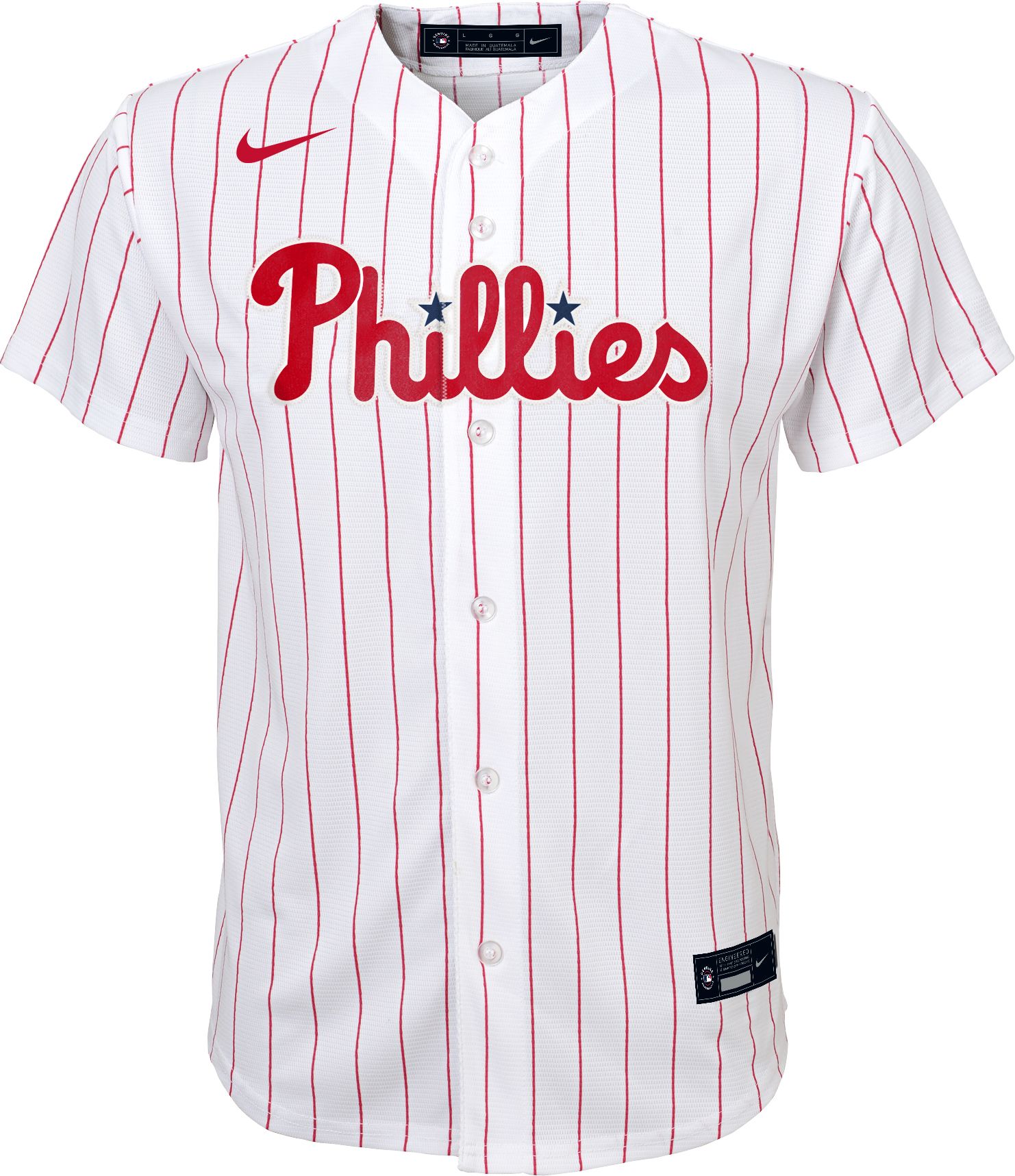 Nike Youth Philadelphia Phillies Blank White Home Cool Base Jersey product image