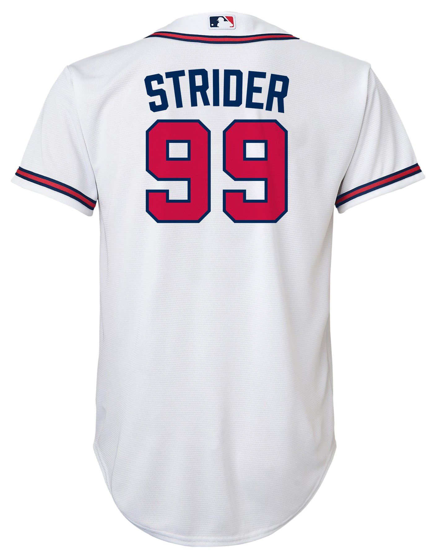 Nike Youth Atlanta Braves Spencer Strider #99 White Home Cool Base Jersey product image