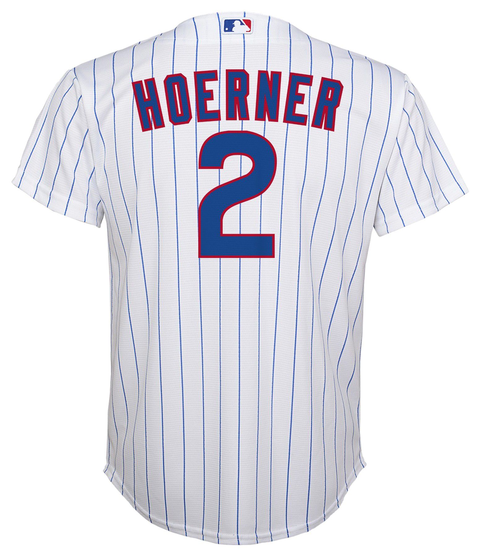 Nike Youth Chicago Cubs Nico Hoerner #2 White Home Cool Base Jersey product image