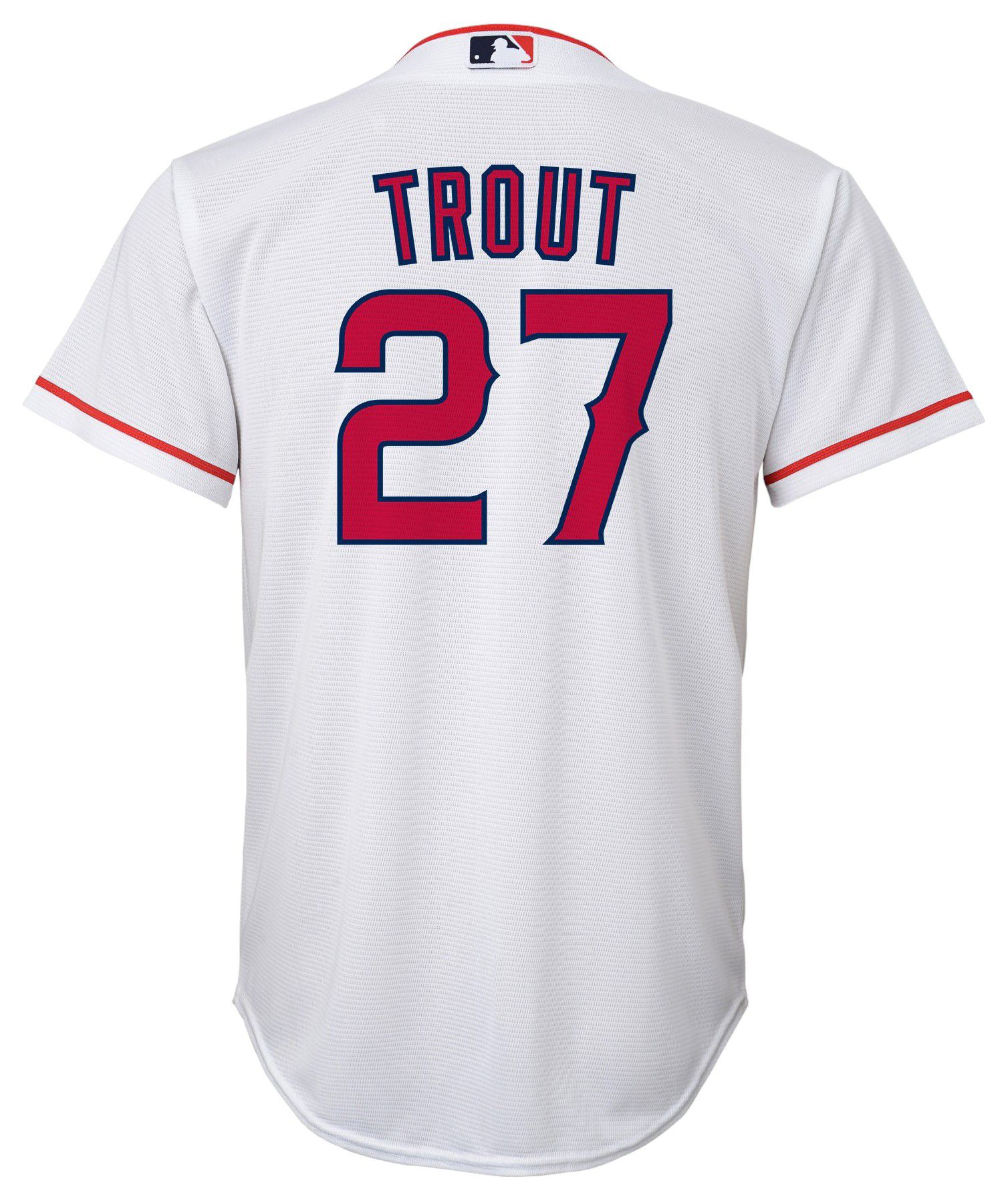 Nike Youth Los Angeles Angels Mike Trout #27 White Home Cool Base Jersey product image