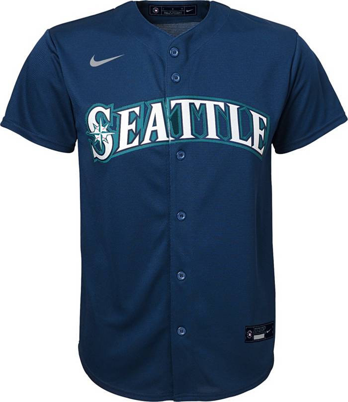  Ken Griffey Jr. Seattle Mariners White Youth Cool Base Home  Jersey : Sports & Outdoors