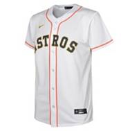 Nike Youth Houston Astros 2023 Gold Program Jose Altuve #27 White Cool Base Jersey product image