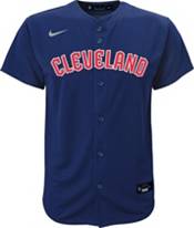 Men's Navy Cleveland Guardians Button-Up Baseball Jersey 