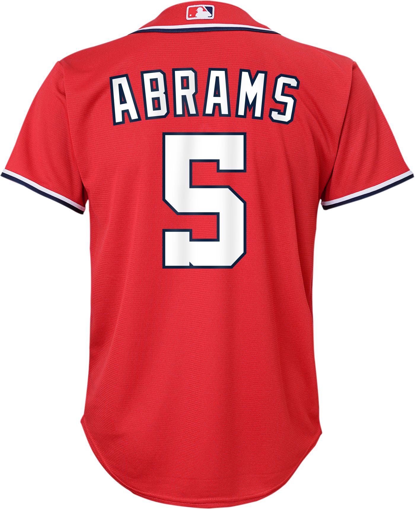 Nike Youth Washington Nationals CJ Abrams 5 Red Alternate Cool Base Jersey Dick s Sporting Goods