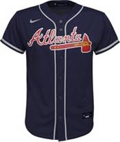 Outerstuff Youth Atlanta Braves Ozzie Albies #1 Navy Cool Base Alternate Jersey product image