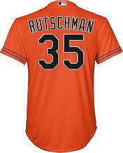 Nike Youth Baltimore Orioles Adley Rutschman #35 Orange Cool Base Alternate Jersey product image