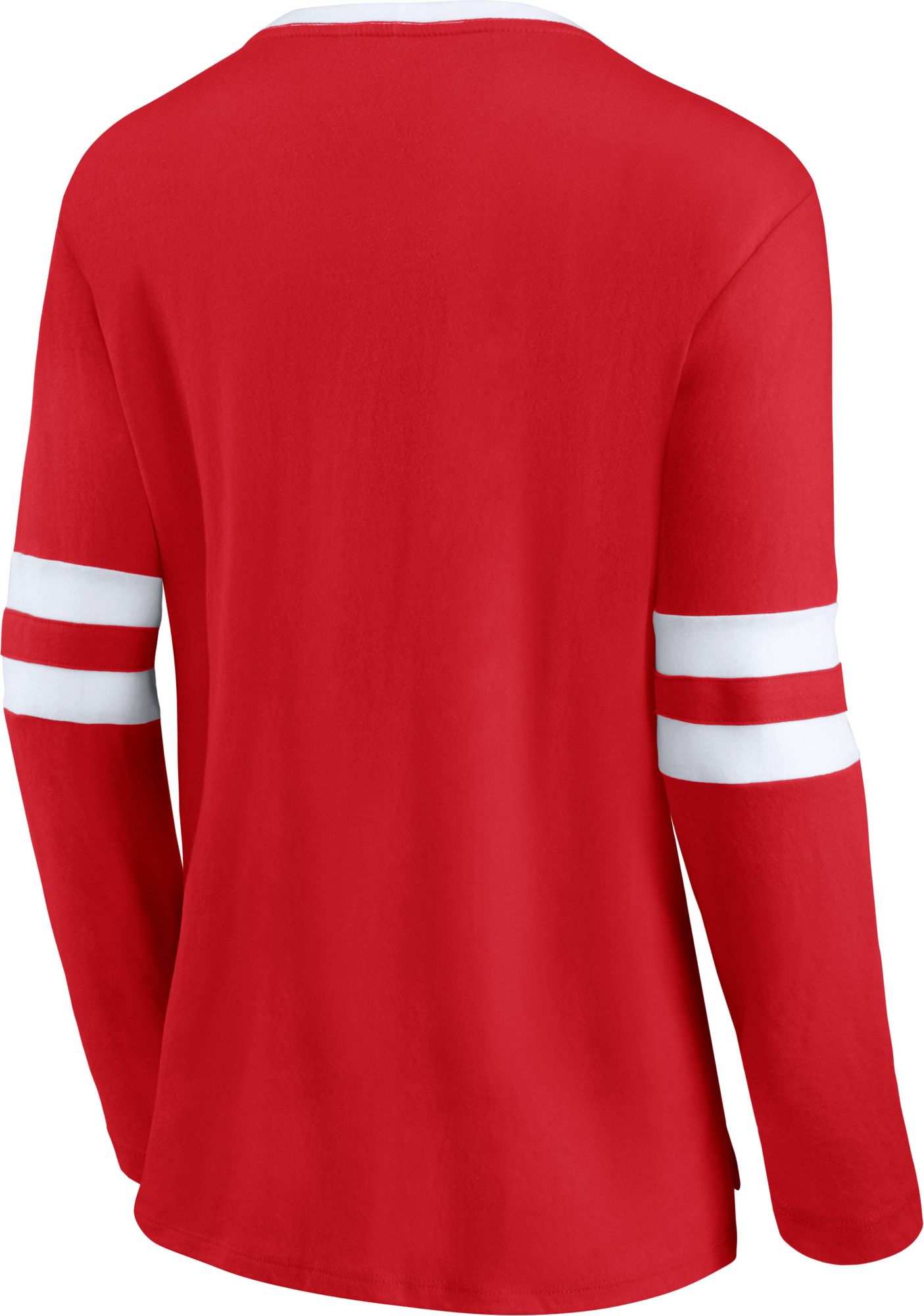 NCAA Women's Wisconsin Badgers Red Lace-Up Long Sleeve T-Shirt product image