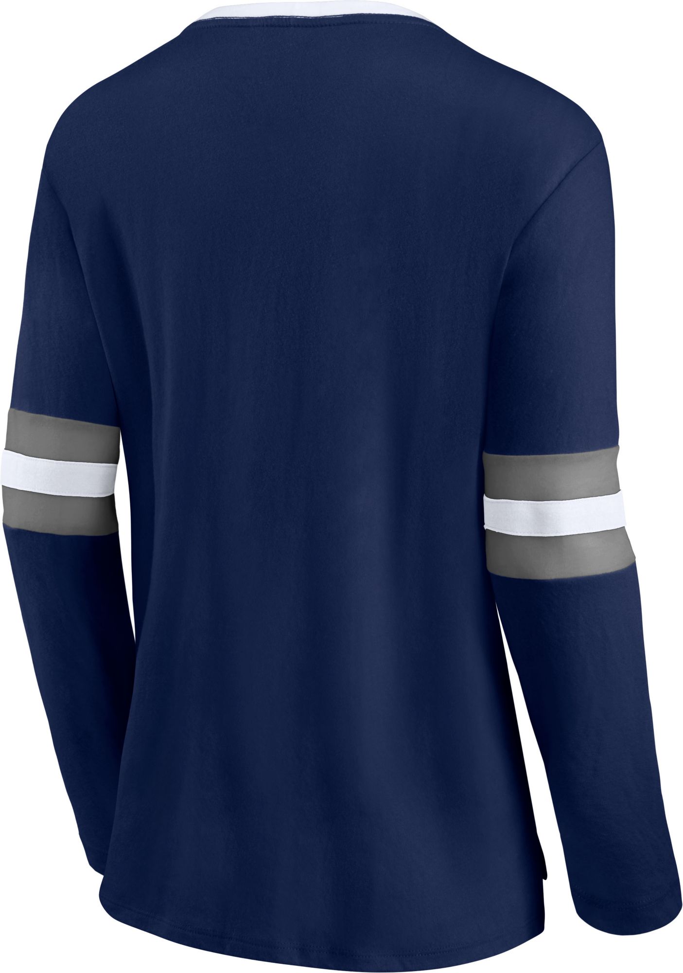 NCAA Women's Notre Dame Fighting Irish Navy Lace-Up Long Sleeve T-Shirt product image