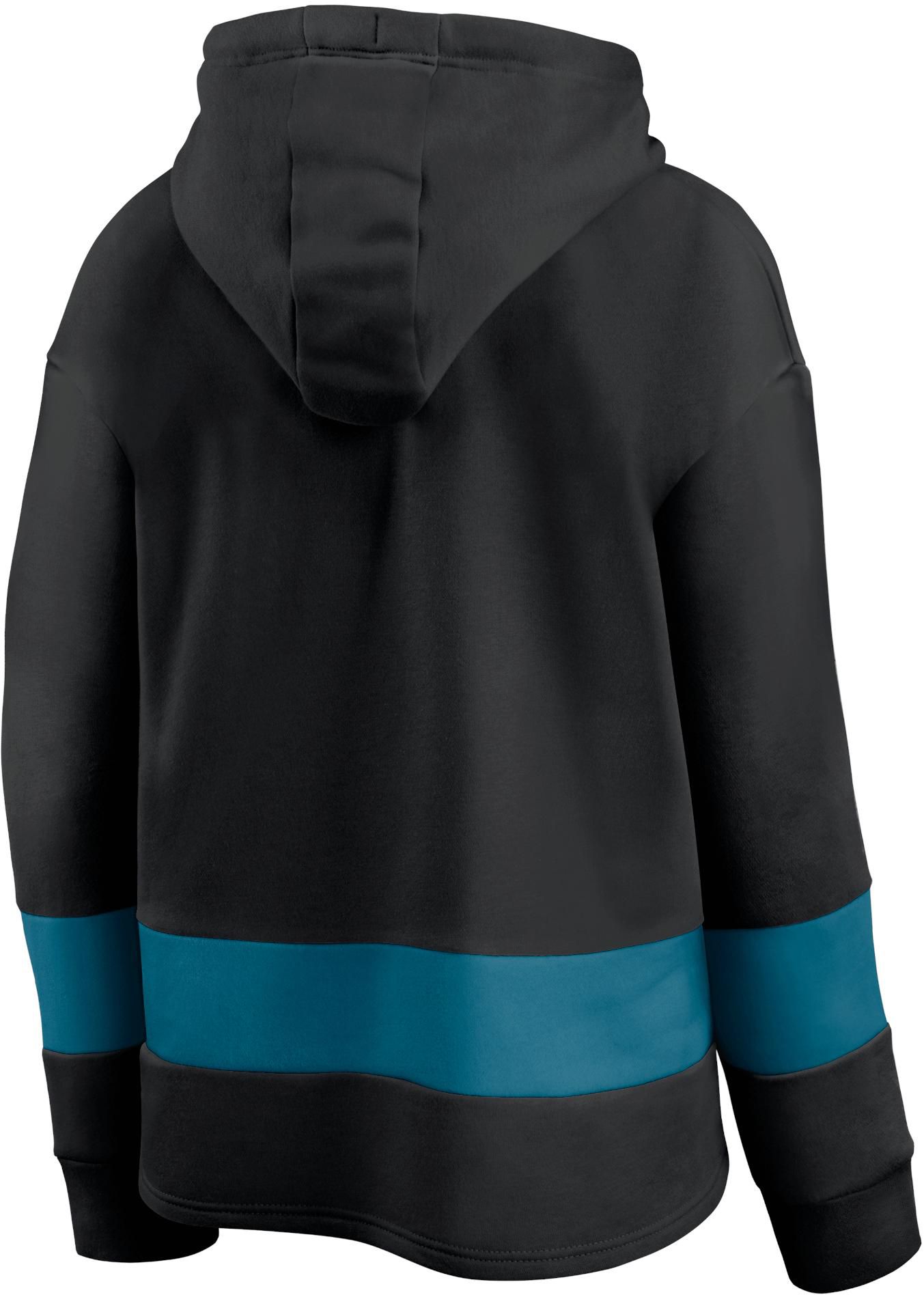 NHL Women's San Jose Sharks Block Party Black Pullover Hoodie product image
