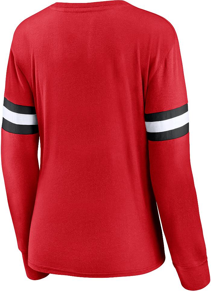 Chicago Blackhawks Concepts Sport Women's Mainstream Terry Tri-Blend Long Sleeve Hooded Top - Gray