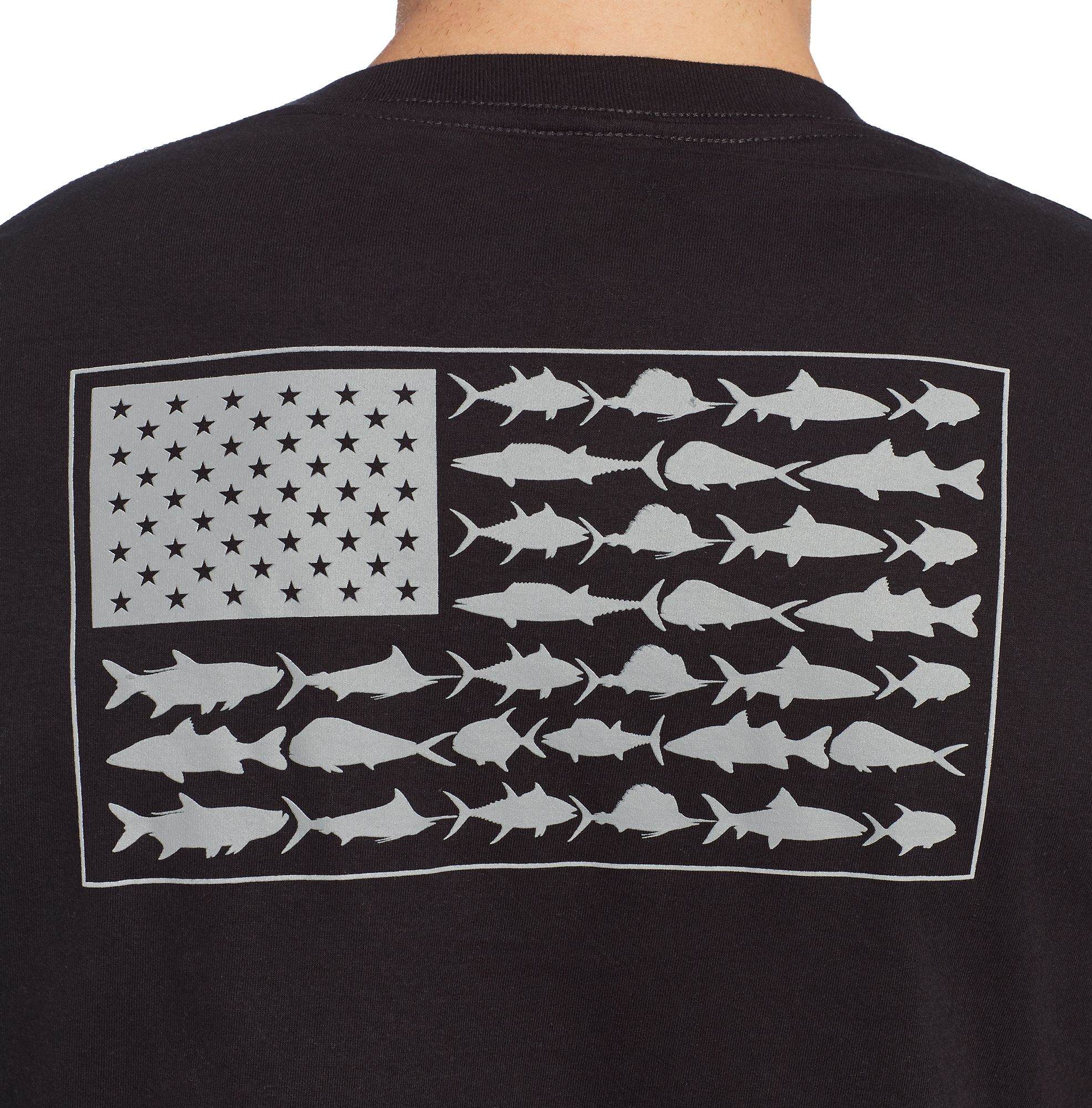 Columbia Men's PFG Americana Saltwater Fish Flag T-Shirt product image