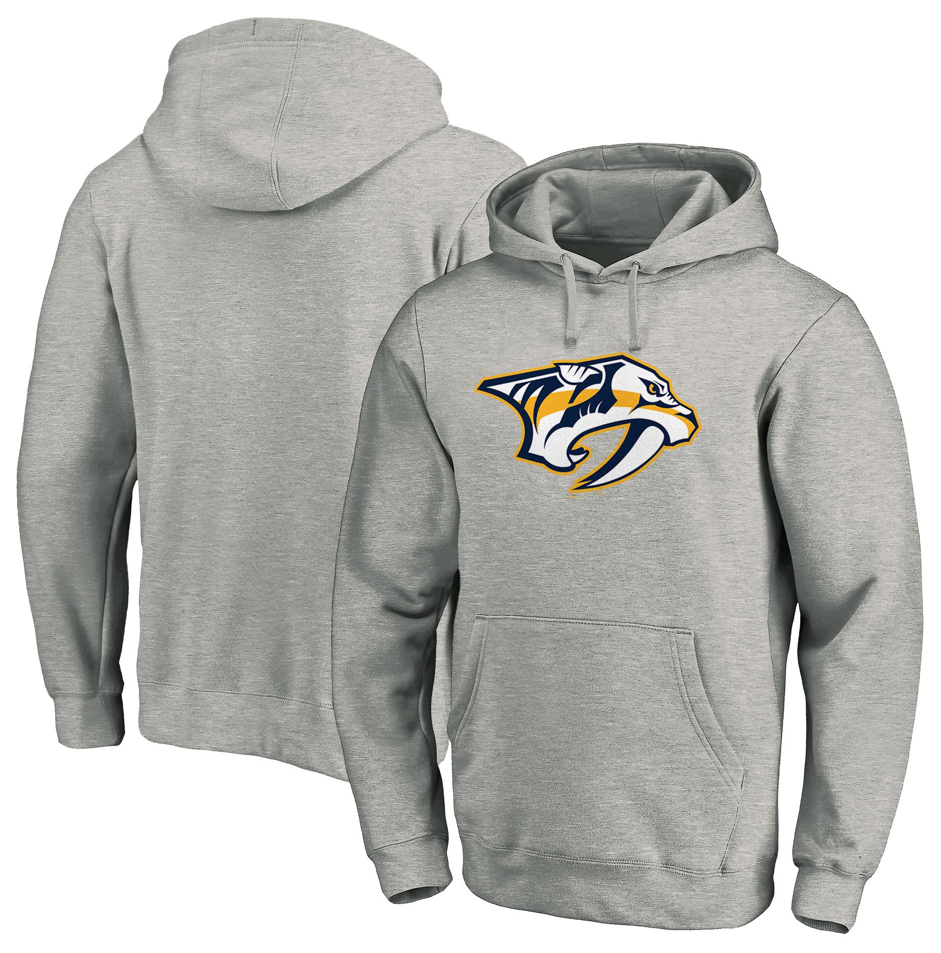 NHL Adult Nashville Predators Cotton Fleece Grey Pullover Hoodie product image