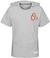 MLB Girls' Baltimore Orioles Gray Clubhouse Short Sleeve Hoodie product image