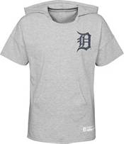 MLB Girls' Detroit Tigers Gray Clubhouse Short Sleeve Hoodie product image