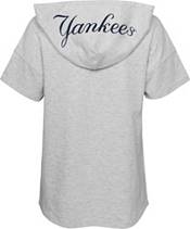 MLB NEW YORK YANKEES-Navy Jersey Knit, Logo Pullover Hoodie