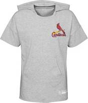 MLB Girls' St. Louis Cardinals Gray Clubhouse Short Sleeve Hoodie product image