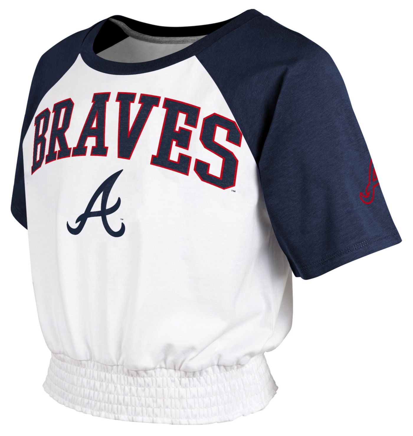 MLB Girls Atlanta Braves Base Fashion Top Dick s Sporting Goods