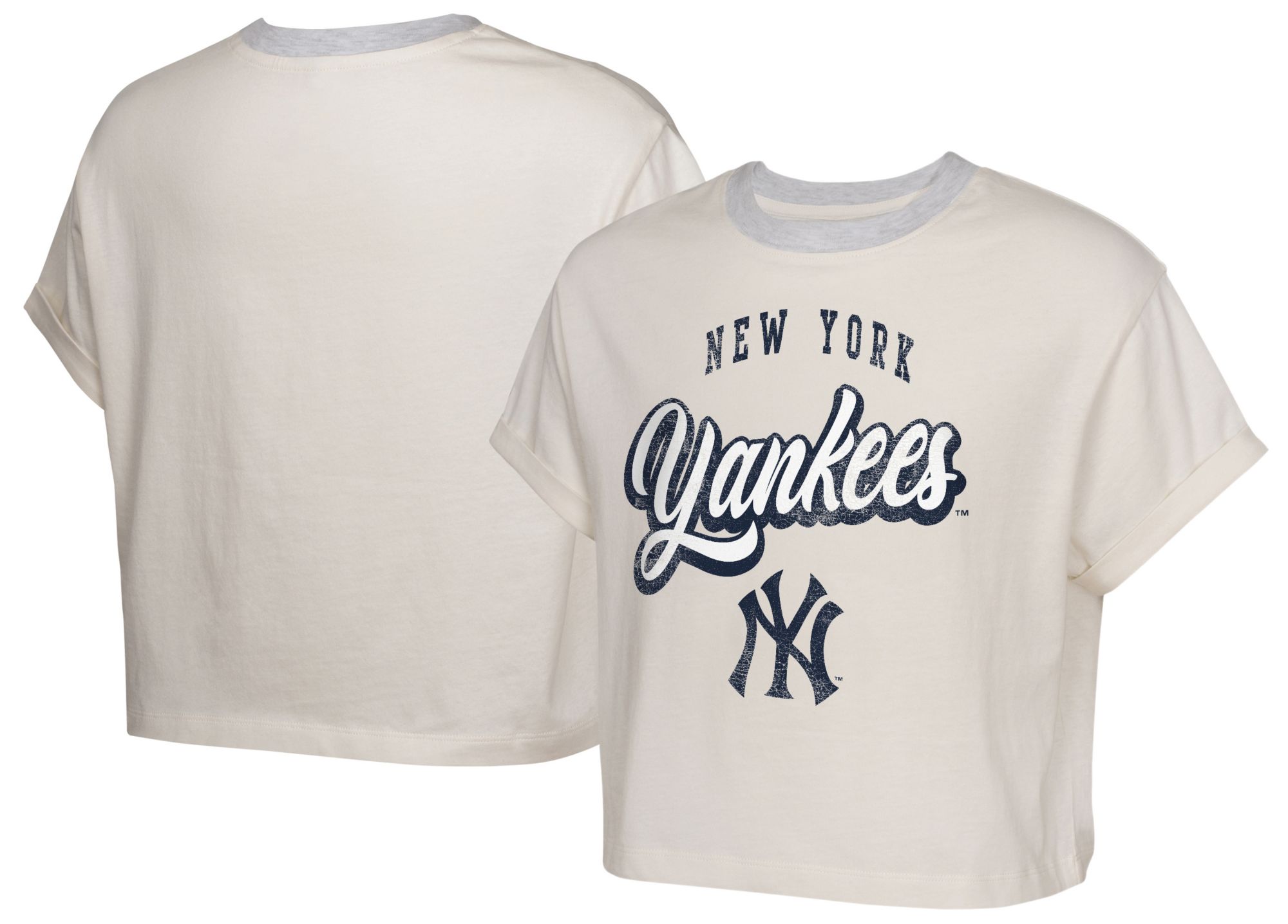 MLB Girls' New York Yankees Off-White City Pennant T-Shirt product image