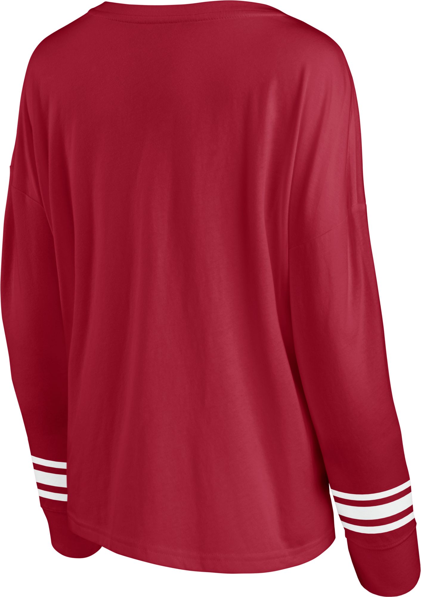 NCAA Women's Oklahoma Sooners Crimson Triple Stripe Long Sleeve T-Shirt product image