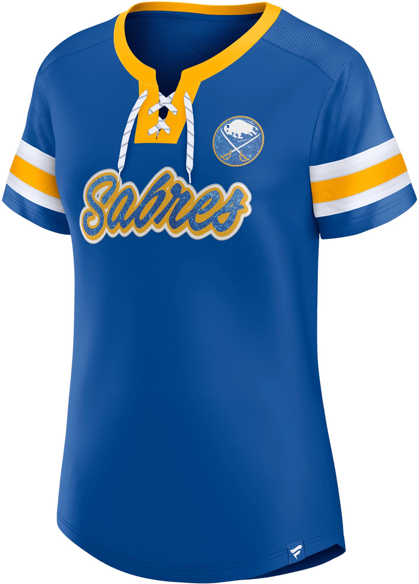 NHL Women's Buffalo Sabres Iconic Athena Royal Lace-Up T-Shirt product image