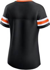NHL Women's Anaheim Ducks Iconic Athena Black Lace-Up T-Shirt product image