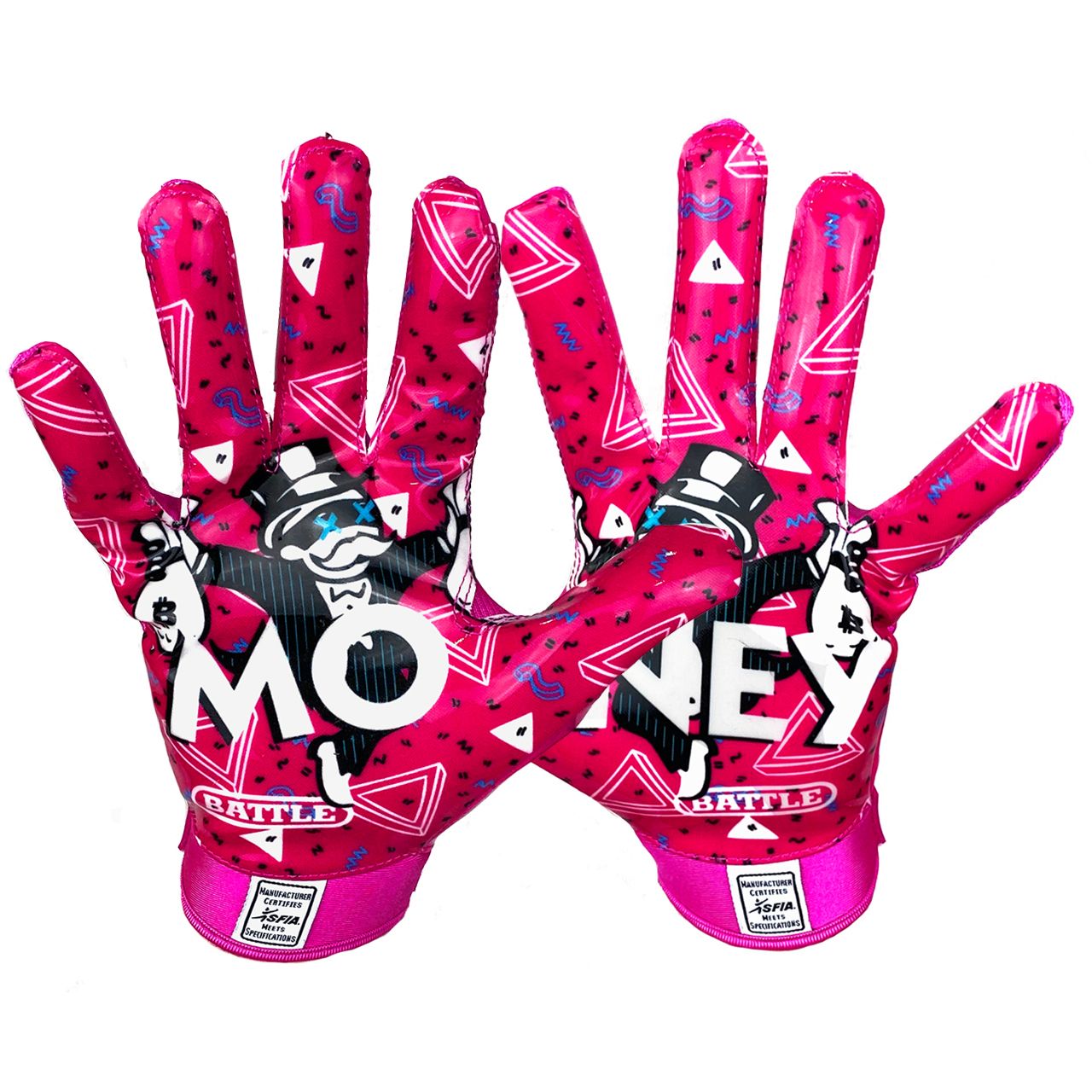 battle pink gloves