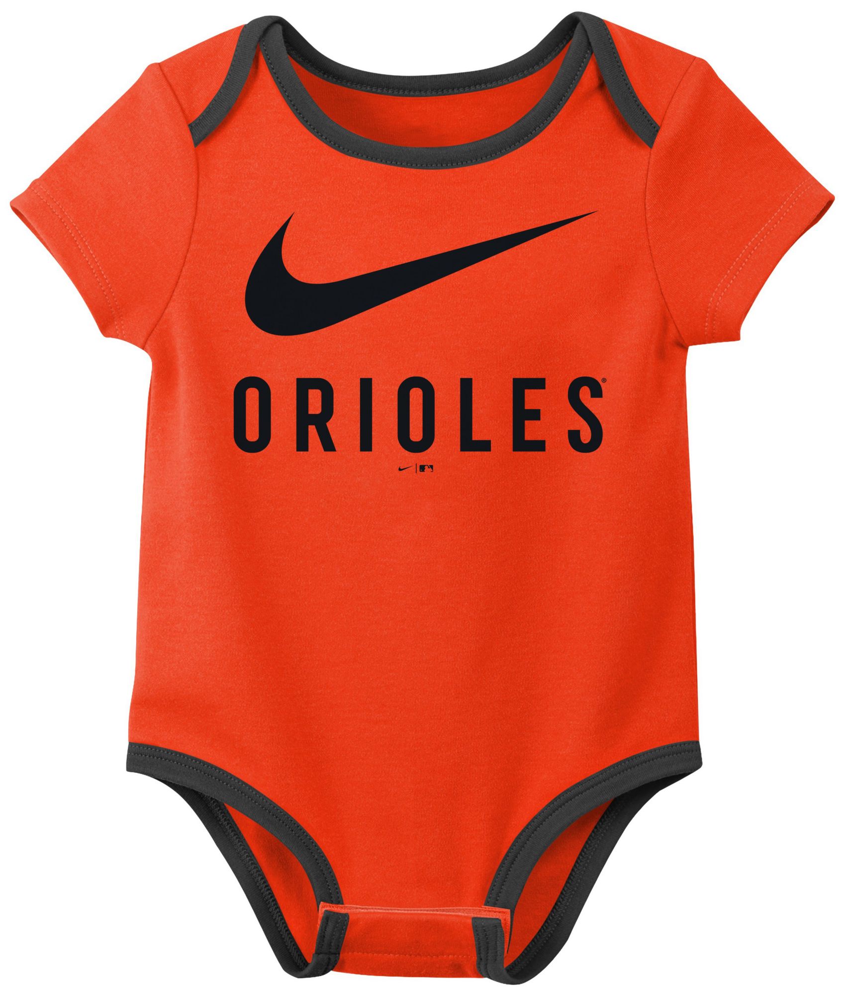 Nike Infant Baltimore Orioles Assorted Team Colors 3 Pack  Creeper Set product image