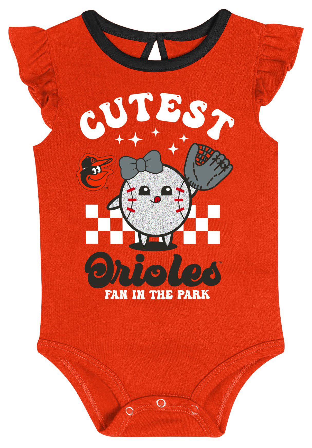 MLB Team Apparel Infant Baltimore Orioles Assorted Team Colors 2 Pack Creeper Set product image