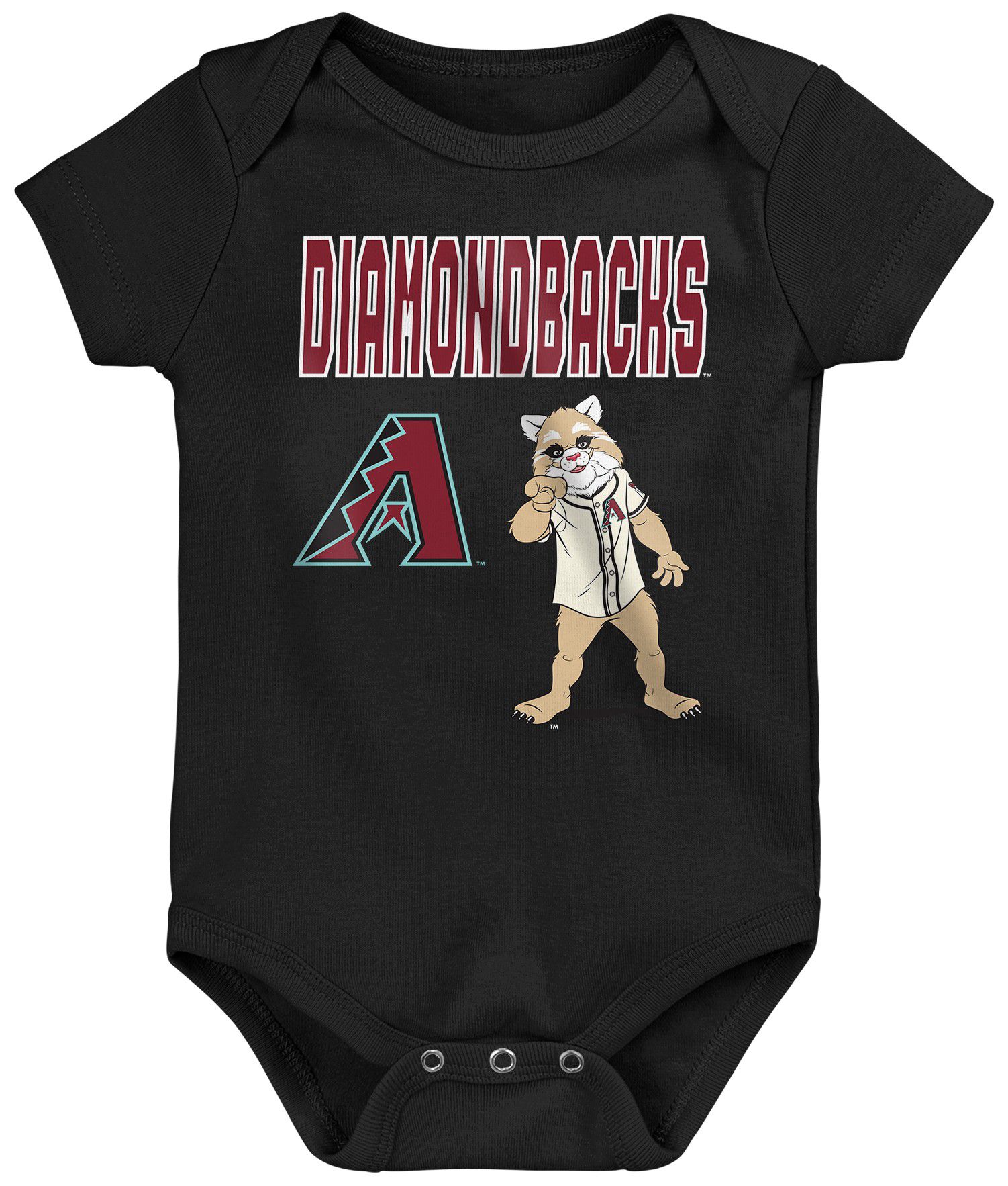 MLB Team Apparel Infant Arizona Diamondbacks Home Plate 3-Piece Creeper product image