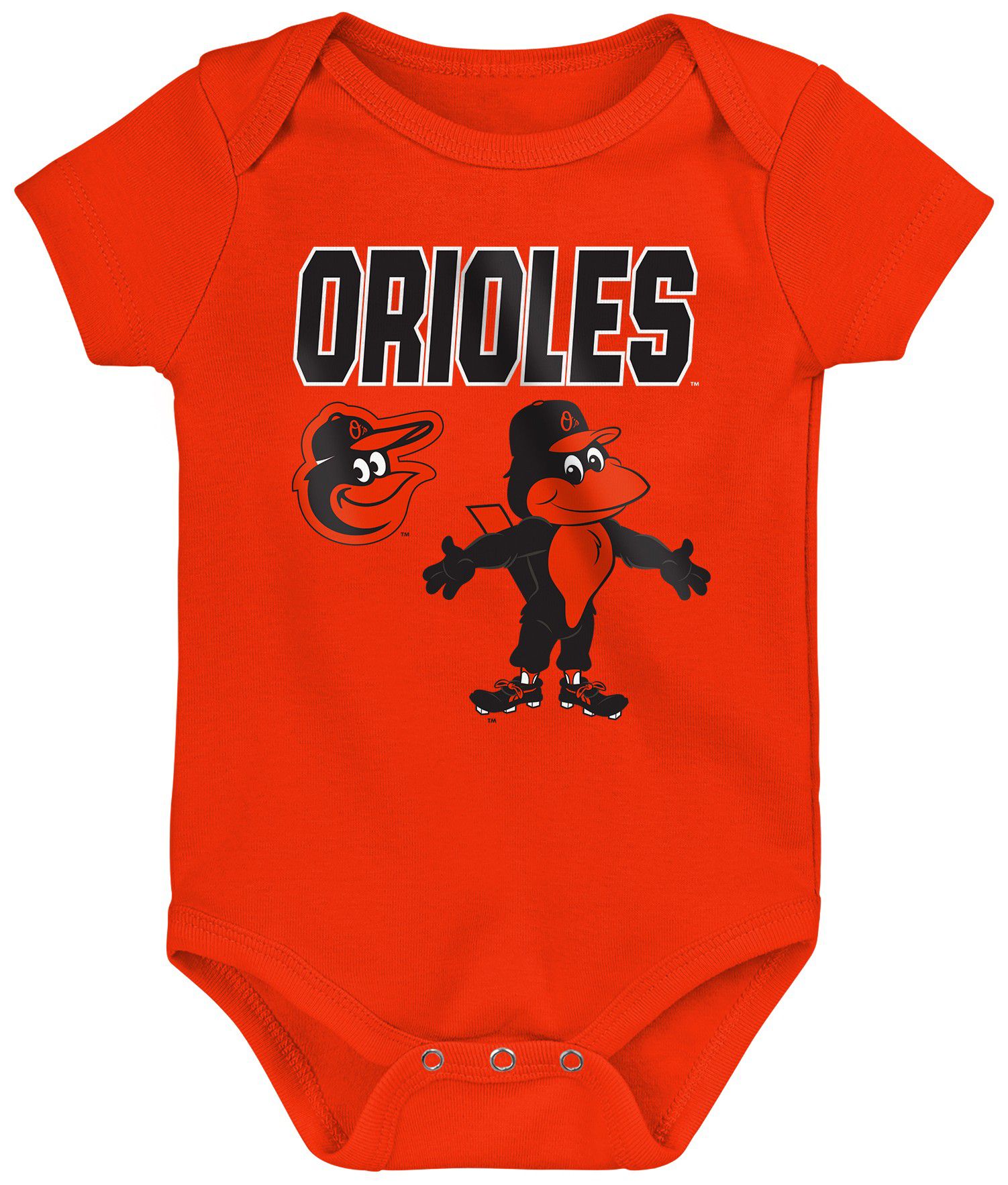 MLB Team Apparel Infant Baltimore Orioles Home Plate 3-Piece Creeper product image