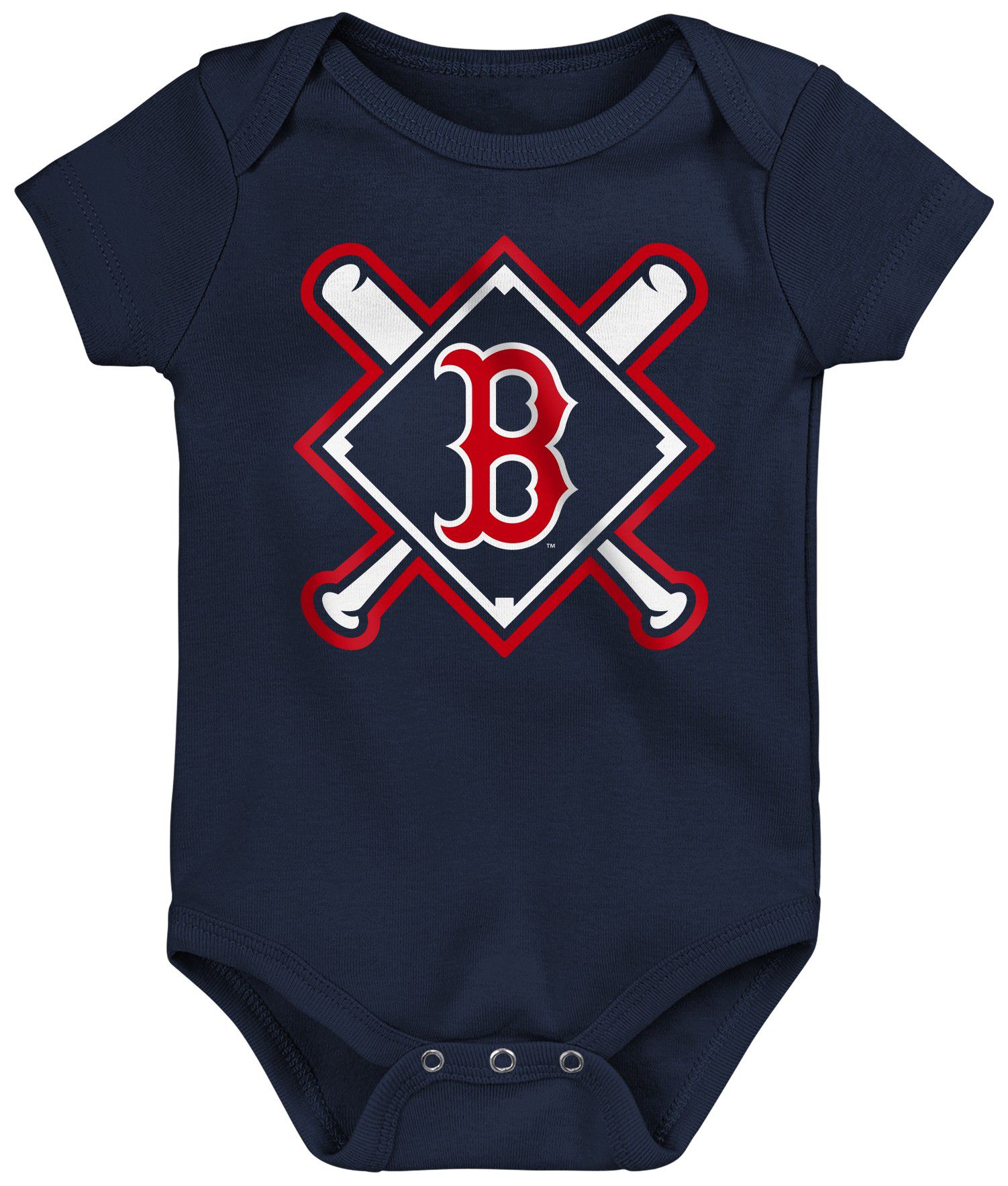 MLB Team Apparel Infant Boston Red Sox Home Plate 3-Piece Creeper product image