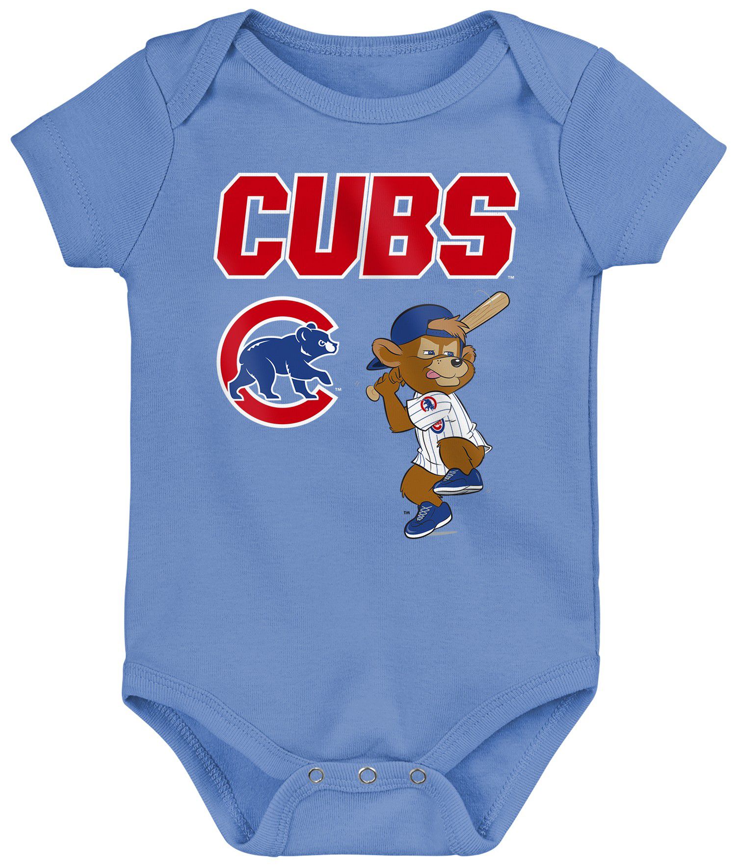 MLB Team Apparel Infant Chicago Cubs Home Plate 3-Piece Creeper product image